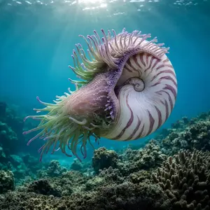 Nautilus + Sea anemone